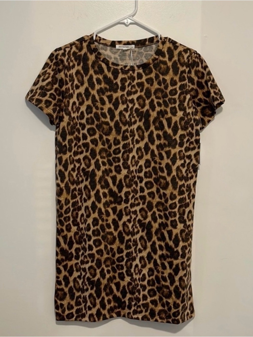 NWT Antistar cheetah print tshirt dress XS